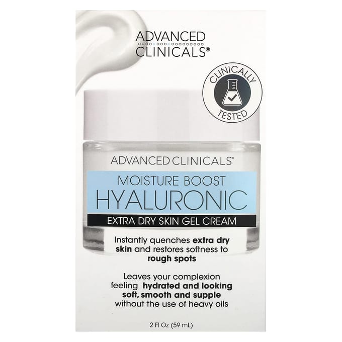Advanced Clinicals Moisture Boost Hyaluronic Gel Cream – Hydraterende Crème – 59ml