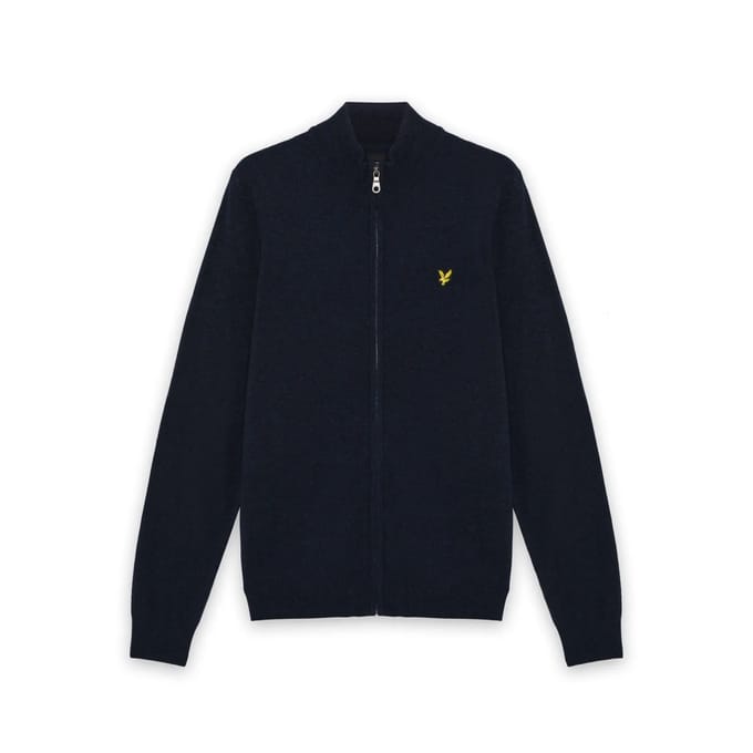 Lyle & Scott Kn2102vc Trui Met Volledige Rits Blauw,Grijs S Man