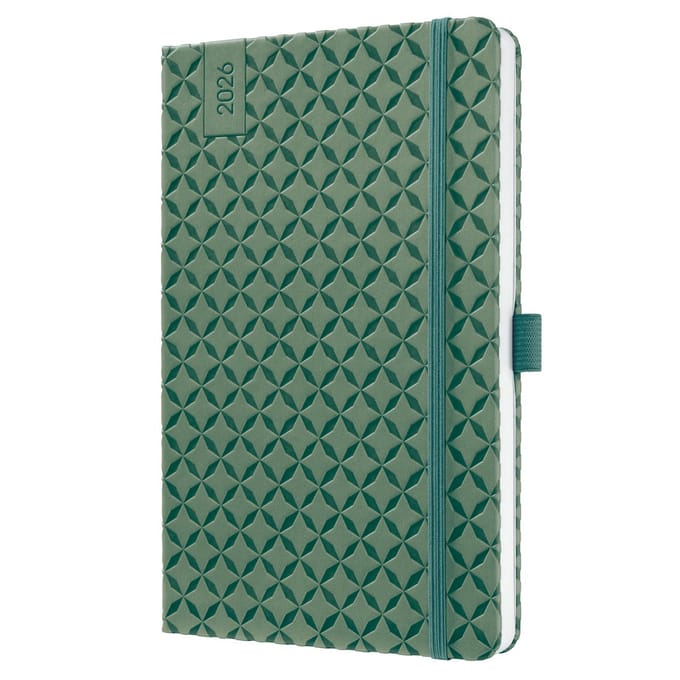Sigel weekagenda Flair 2026 formaat A5 Natural Green hardcover