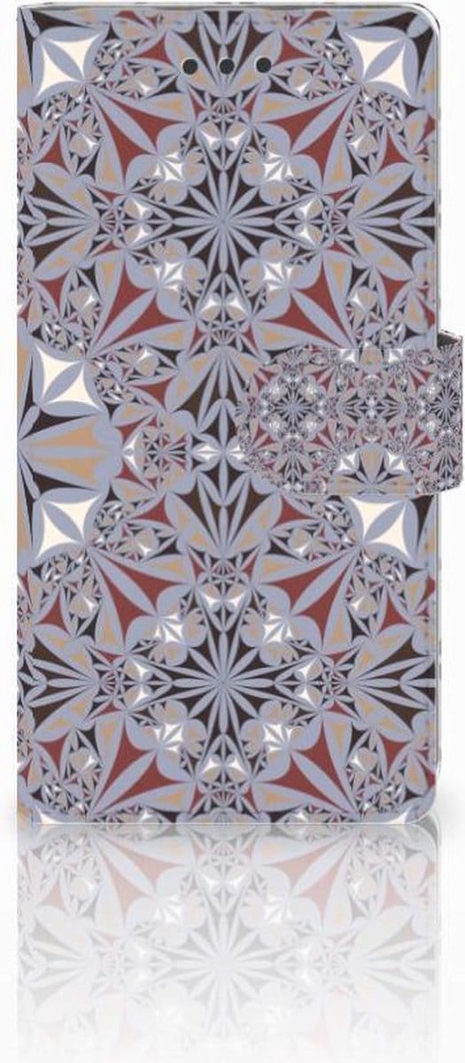 Huawei Ascend P8 Lite Bookcase Flower Tiles