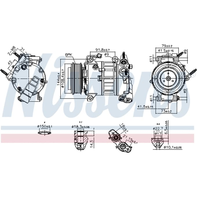 Compressor airconditioning NISSENS 890589