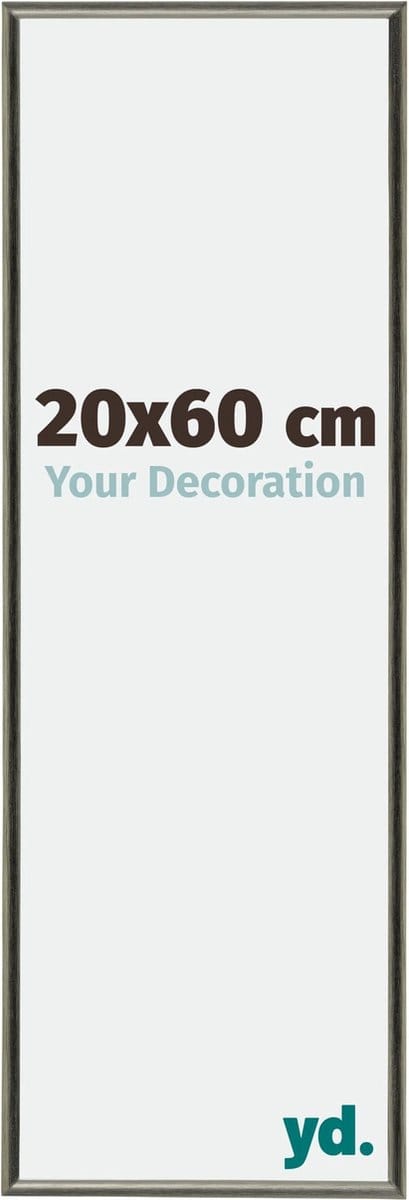 Your Decoration - Fotolijst 20x60 cm - Aluminium - Mercury Structuur - New York