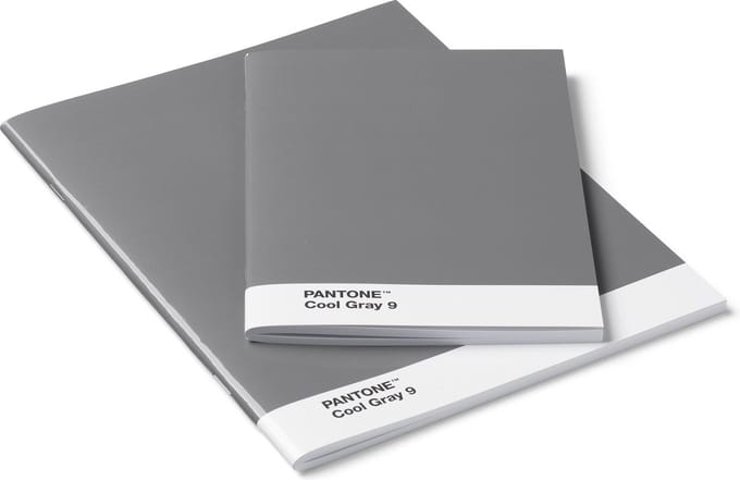 Copenhagen Design - Schriften Set van 2 Stuks - Cool Gray 9 - Papier - Grijs