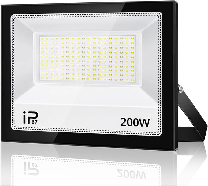 Krachtige 200W LED Buitenlamp Schijnwerper 20.000 Lumen Koudwit IP67