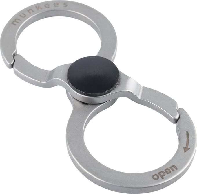 Munkees Karabijnhaak 8-shape 6,8 Cm Zilver