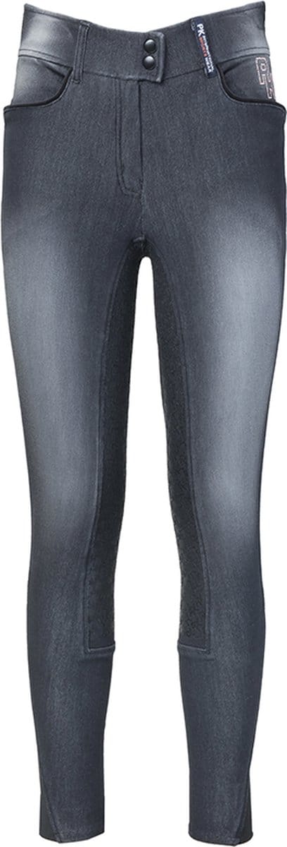 PK International Sportswear - Breeches - James Full Grip - Black Grey Jeans