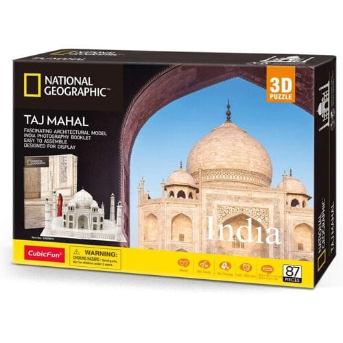 CUBIC FUN National Geographic 3D Puzzel Taj Mahal - 87 stuks