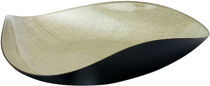 BRICARD SIS FRUITSCHAAL | DRIEHOEK 40 CM GOUD - ZWART