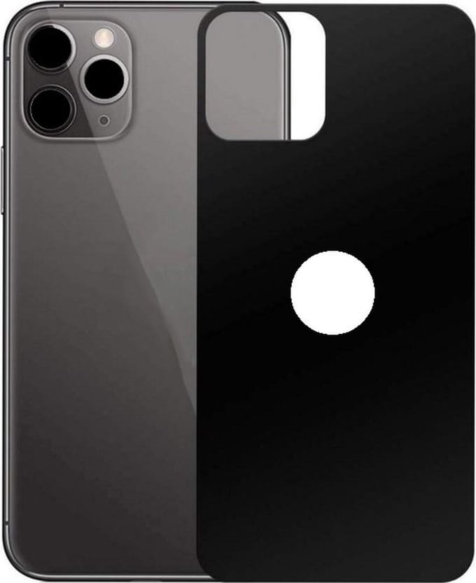 Togadget® - 5D Bescherming back Protector iPhone 11 Pro – 5D Back glas Protector - Tempered Glass Back Protector -zwart