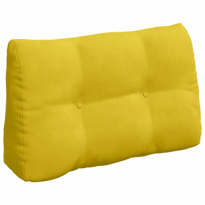 vidaXL - Rugkussen - Geel - 80 - x - 24 - x - 50 - cm - Fluweel