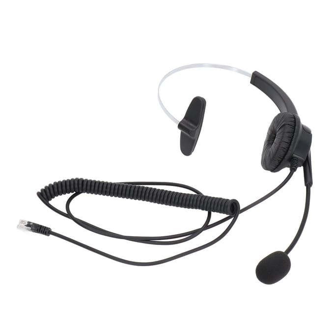 RJ9 Headset Ruisonderdrukking Ergonomisch Verstelbaar Volumeregeling Computerheadset voor Online Lessen