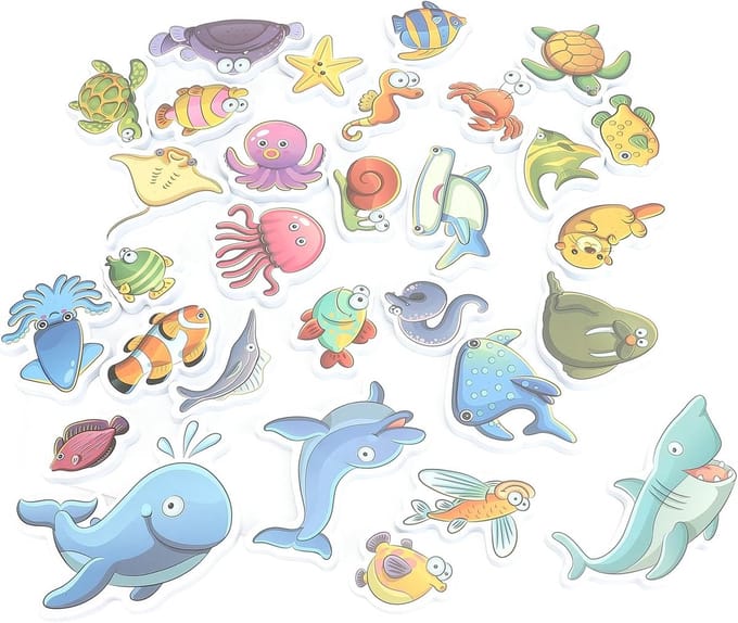Badspeelgoed Puzzel - Waterpuzzel Set - Interactief Spelen - Veilig EVA Materiaal - 30 Stuks