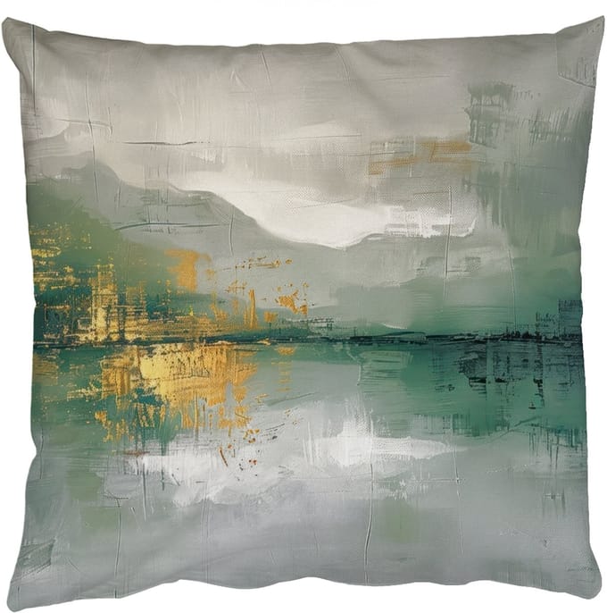 Sierkussens - Kussentjes Woonkamer - 45x45 cm - Groen - Modern - Abstract - Goud