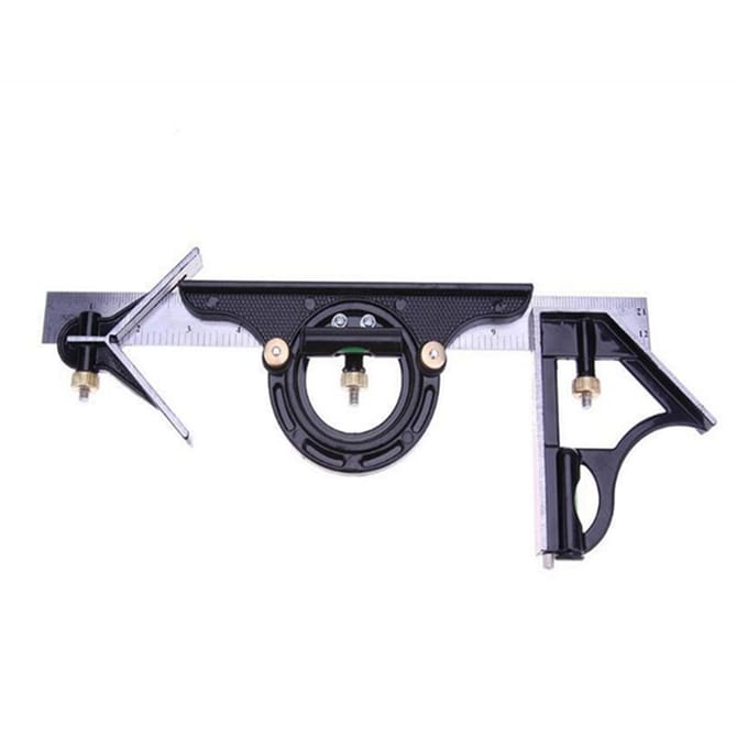 3-in-1 liniaalgereedschap Multifunctionele vierkante hoekzoeker houtbewerkingsset 3 in 1 gray