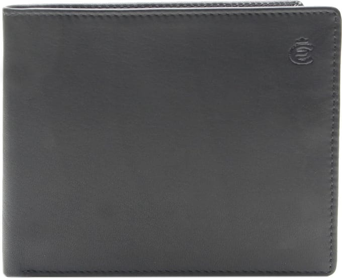 Esquire Portemonnee Logo Billfold Wallet Black Zwart