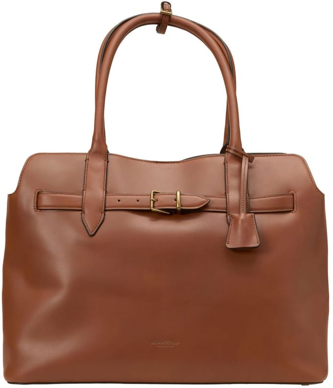 Marc O'Polo shopper Gina Shopper Dark Cognac bruine
