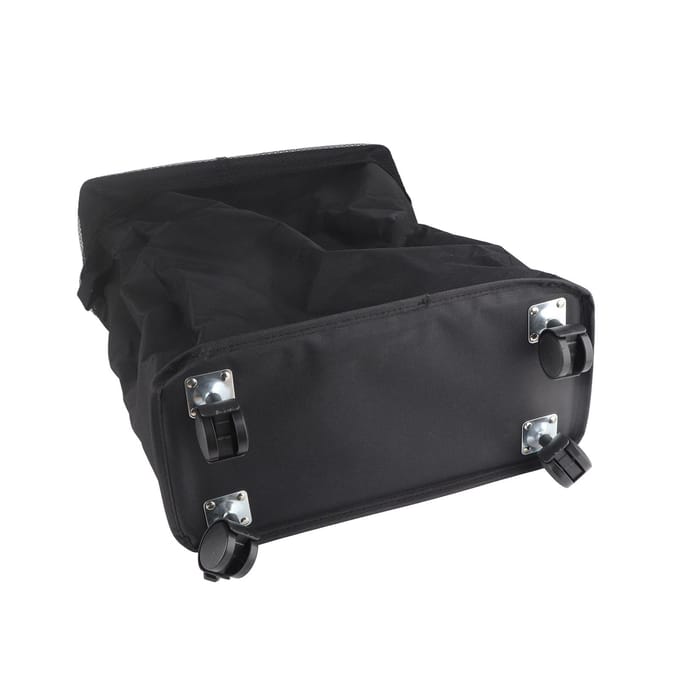 Panier à linge à 4 roulettes avec poignées Bac de rangement en tissu Oxford pour articles ménagers divers Noir noir
