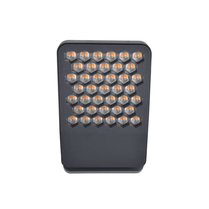 LUTEC LED buiten wandlamp ATLANTIS, donkergrijs, 22 cm, metaal, IP54