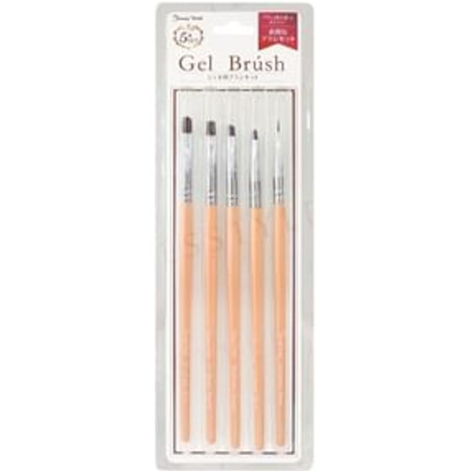Beauty World - Nail Gel Brush Set 1 pc