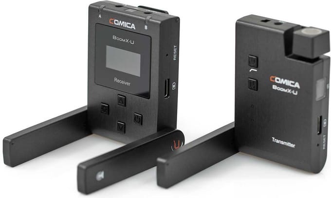 Comica BoomX-U U1 Broadcast Level multifunctionele mini UHF draadloze microfoon