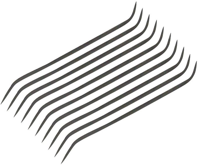 Vijlset - Sleutelvijlen - Precisiewerk - Dubbelzijdig - 10 stuks - Metaal