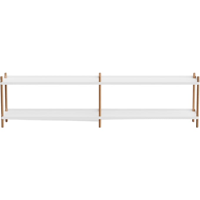NINE BOLT Rek 200 x 53 cm - oak white