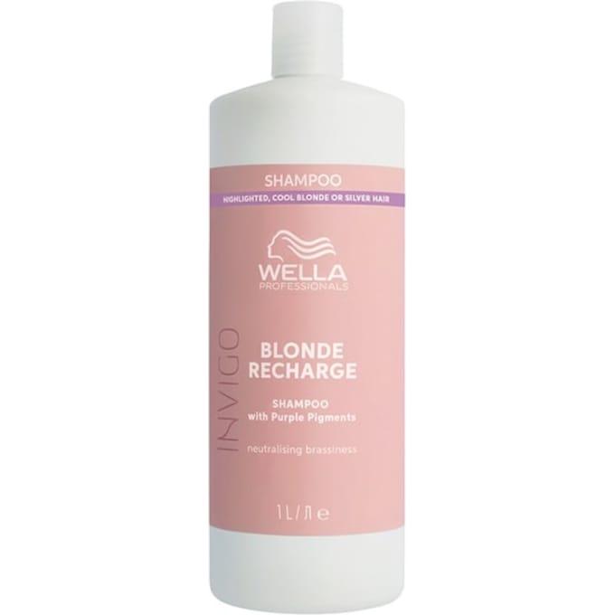 Wella Professionals Invigo Blonde Recharge Cool Blonde Shampoo - Blond Haar - 1000 ml