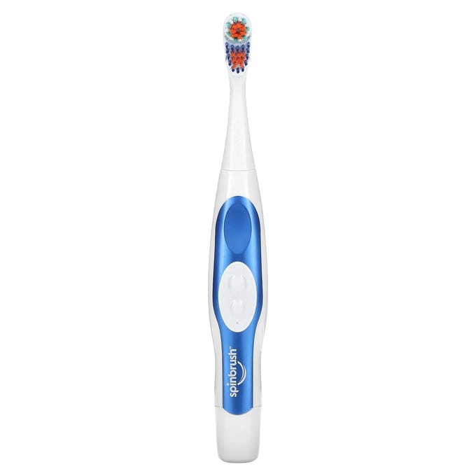 Tête à double action de brossage, Brosse à dents électrique, Souple, 1 Brosse à dents orange