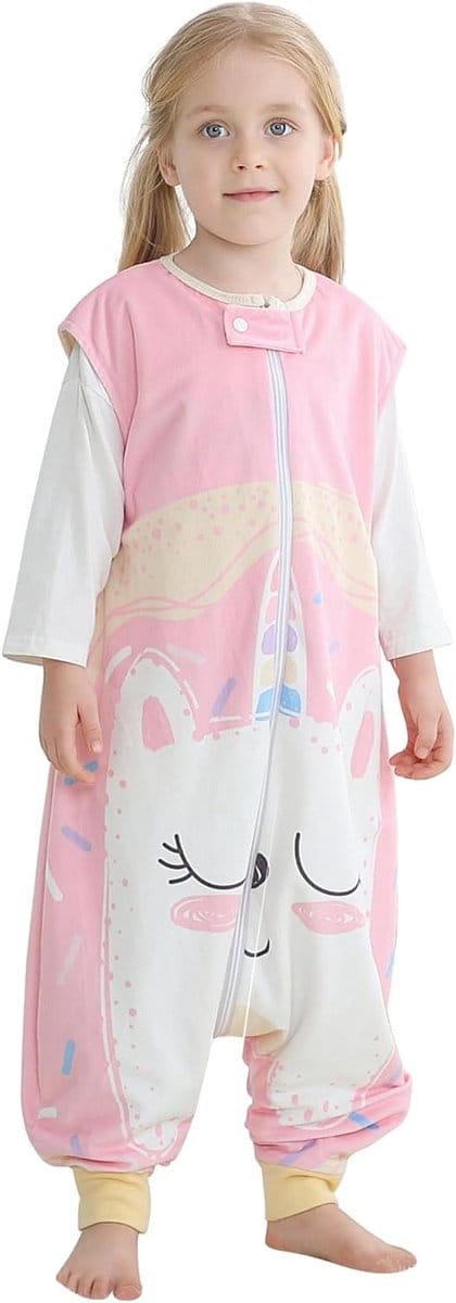 Babyslaapzak met Benen - Draagbare pyjama - Comfortabel slapen - Ademend polyester - 1-3 Jaar - Roze Monster