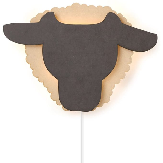 Van Tjalle en Jasper - Schaap Wandlamp - Hout