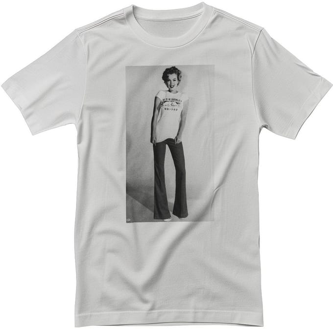 Marilyn Monroe USS Henley T-shirt RD-1-MM001-DTG