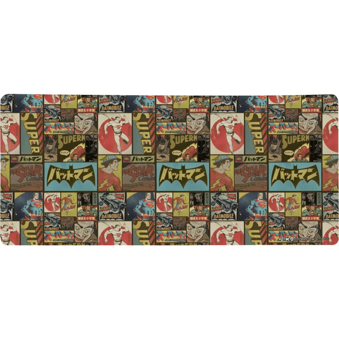 Justice League Vintage Gaming Mouse Mat - Large