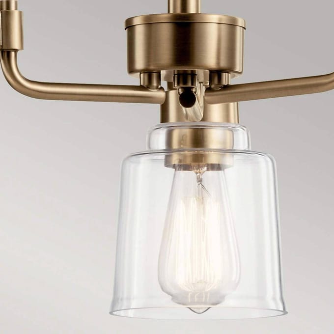 Kichler LED Kroonluchter | 3X E27 Max 60W | Dimbaar | Weathered Brass