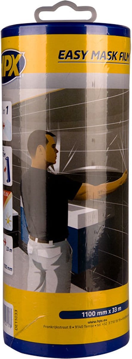 Easy mask film crêpepapier 1100mm x 33m + dispenser