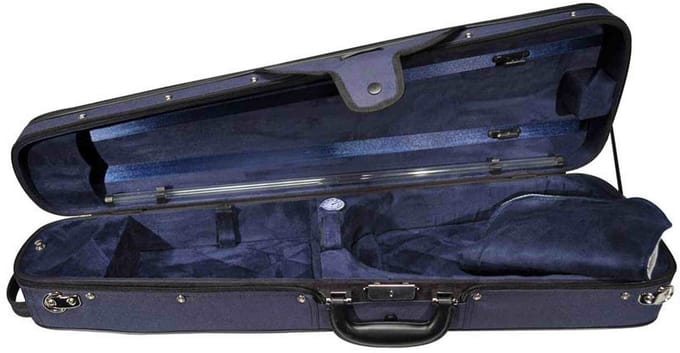 Leonardo VC-1412-UU Student Series vioolkoffer gevormd 1/2 blauw