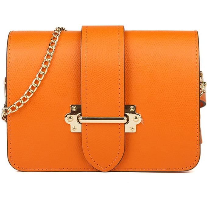 Giulia Monti Schoudertas/Crossbody Tas Oranje