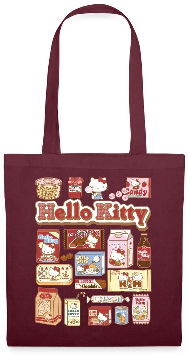 Hello Kitty Snack Collage Tas Van Stof Schoudertas
