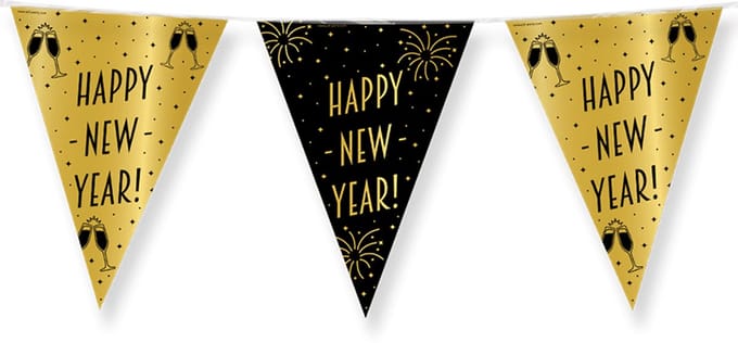 Paperdreams - Vlaggenlijn Classy Party - Happy new year (10 meter)