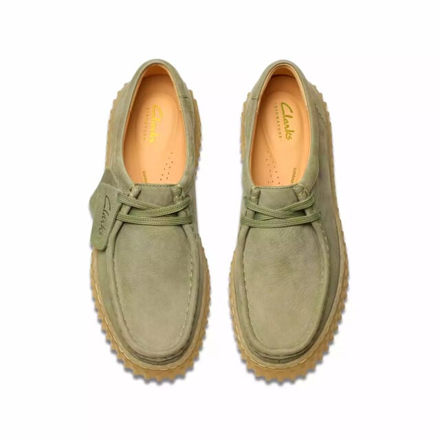 Clarks Torhill Bee - dames veterschoen - Groen - maat 40 (EU) 6.5 (UK)