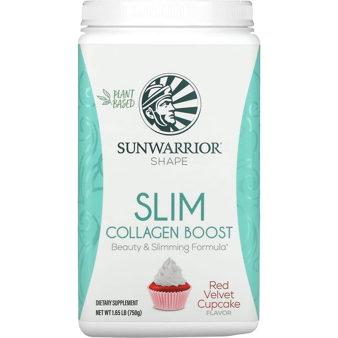 Sunwarrior, Shape, Slim Collagen Boost, Red Velvet Cupcake, 1,65 lb (750 g)