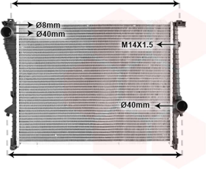 Van Wezel - RADIATOR VOOR BMW Z3 E36/8 1995-2003 1433025