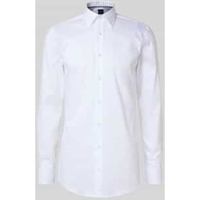 Slim fit zakelijk overhemd met extra lange mouwen, model 'HANK'