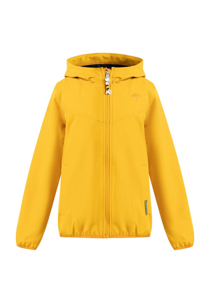 Schmuddelwedda Softshell blouson - gerecycled materiaal Meisje mosterd