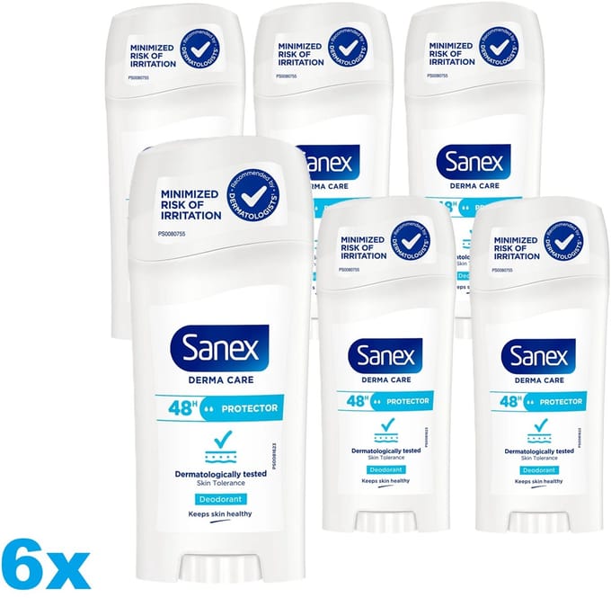 Sanex Dermo Protector 48H Deodorant Stick - Voordeelverpakking - 6 x 65ml