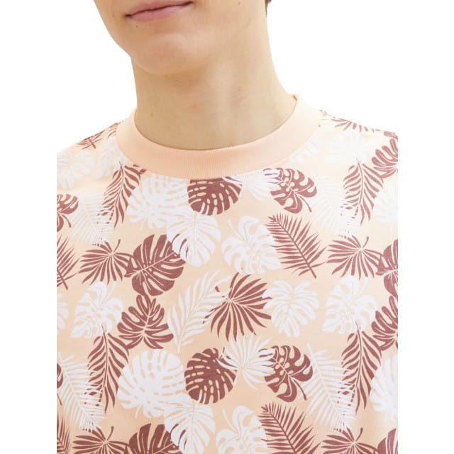 Tom Tailor Denim - T-shirt - Mannen - L - Rose - Katoen - 1040862