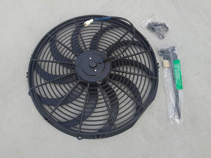 Elektrische Ventilator - Koelradiator Ventilator - Motor Koelen - Verhoogde Koelcapaciteit - 16 inch - Aluminium