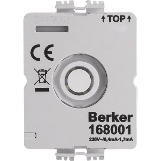 Hager Berker LED Module 230V Voor Draaischakelaar Zonder N-geleider - 168001