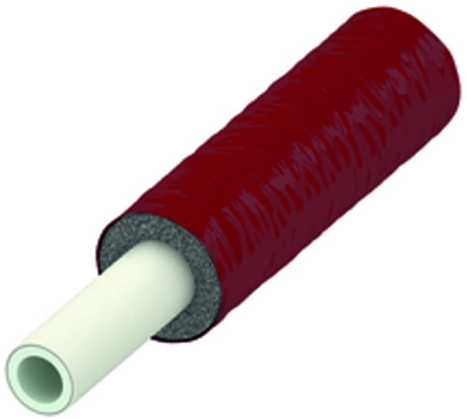 TECE TECEflex alupex buis PE-Xc-Al-PE-RT, rood geïsoleerd, afmeting 20 RS 6 mm, 731120