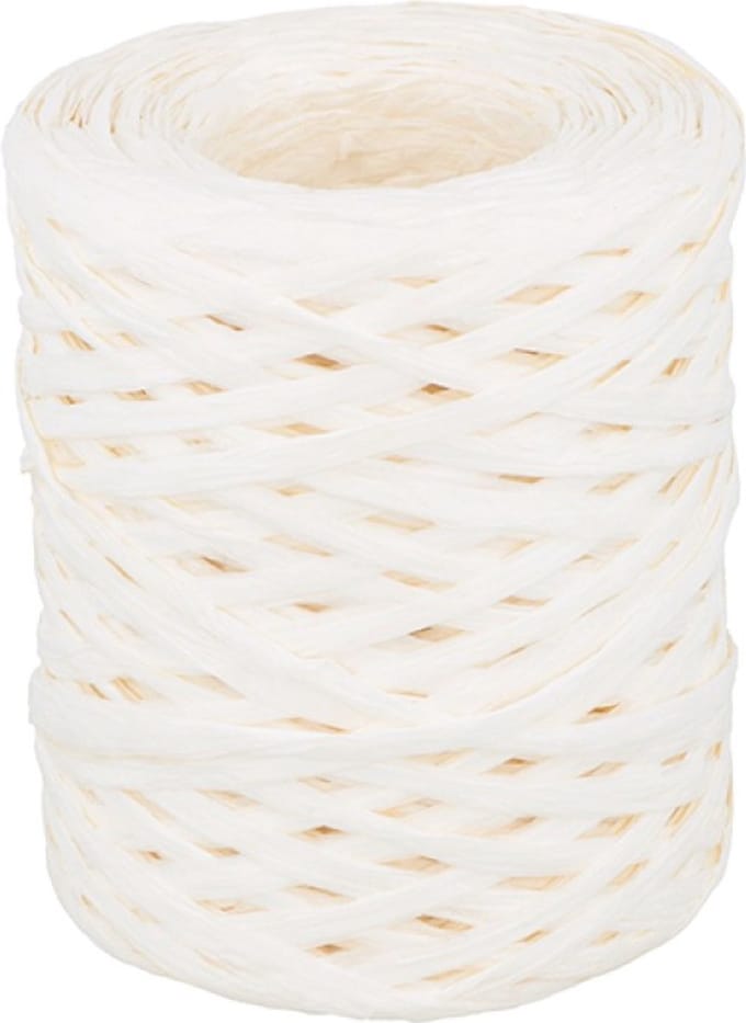 Wit raffia garen 100 gr - Artemio