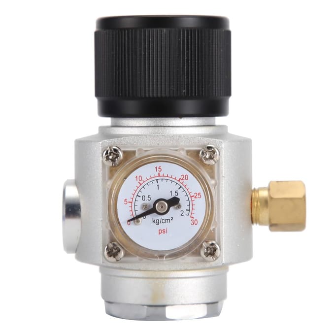 Zelfgebrouwen CO2 Mini Gasregelaar met Corny Keg Gas Kogelkoppeling gray
